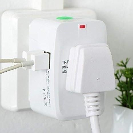 Universal Travel Adapter with Built in Dual USB Charger Ports