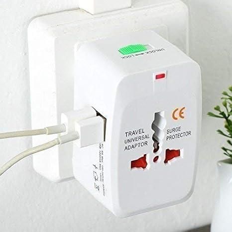 Universal Travel Adapter with Built in Dual USB Charger Ports